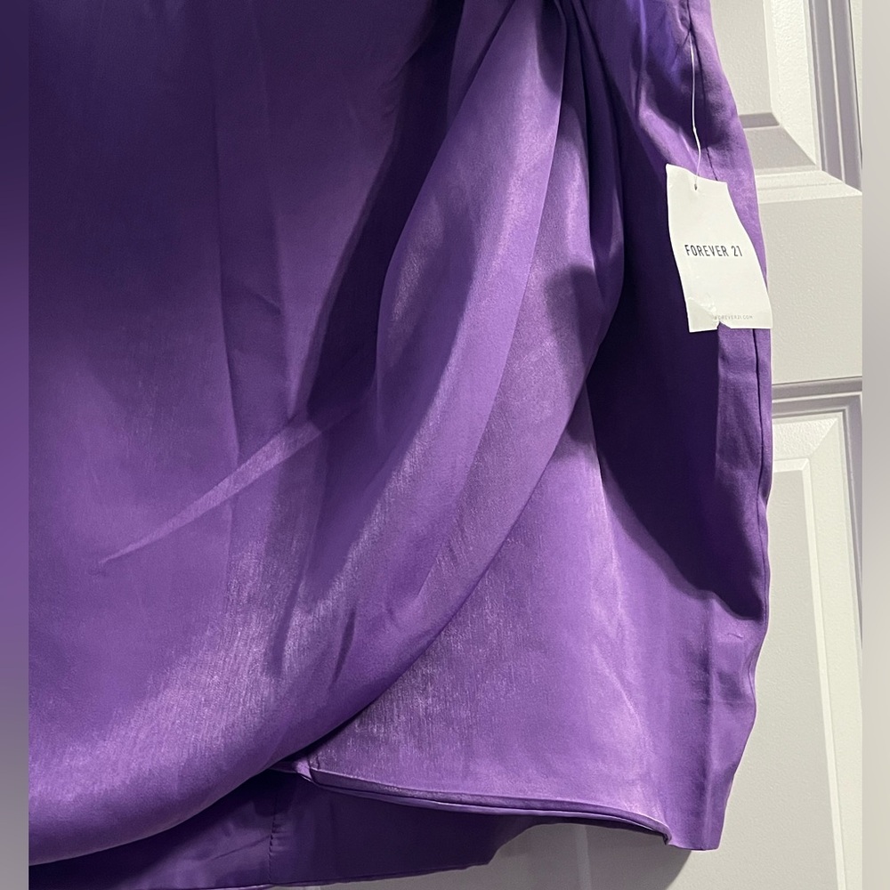 NWT! Women’s 1X Forever 21 Vibrant Purple Skirt - Picture 2 of 7